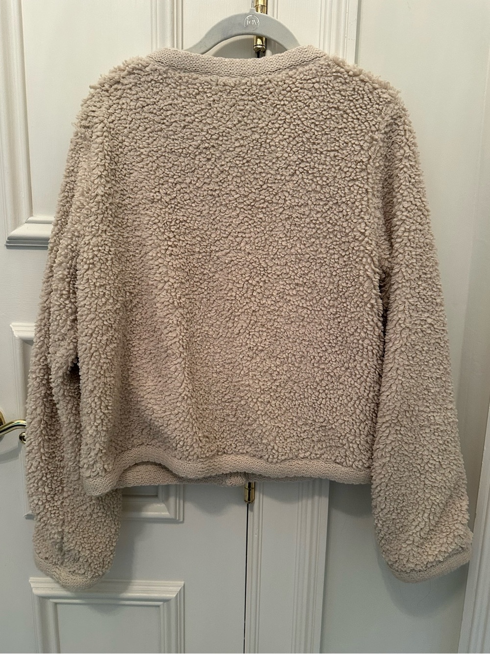 Teddy Button-Up Jacket - Cream - Picture 5 of 5